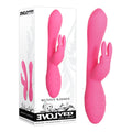 Evolved Bunny Kisses - Pink 20 cm USB Rechargeable Rabbit Vibrator for Intimate Wellness