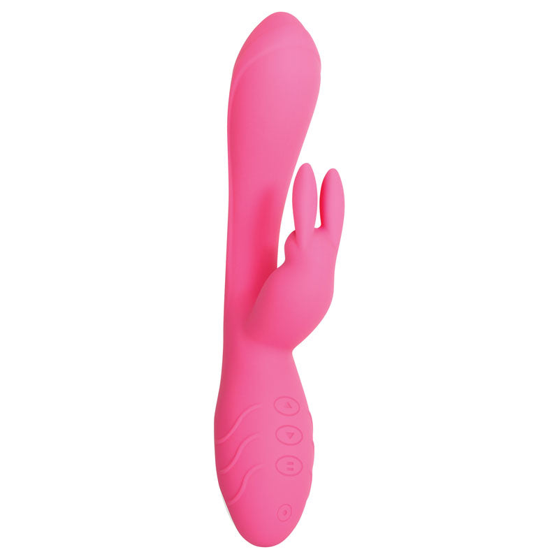 Evolved Bunny Kisses - Pink 20 cm USB Rechargeable Rabbit Vibrator for Intimate Wellness