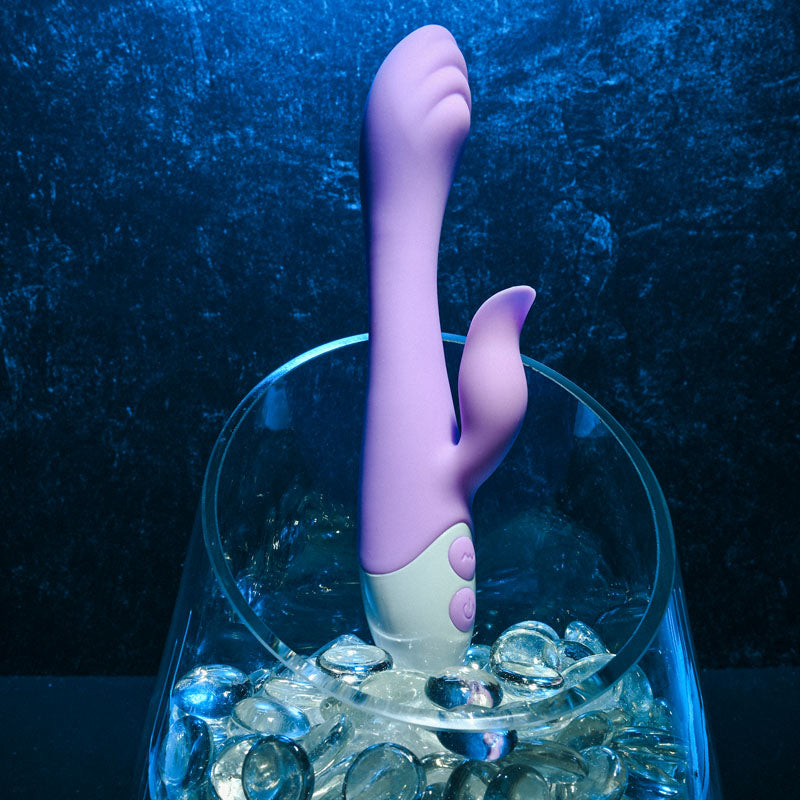 Evolved PLEASING PETAL - Lilac USB Rechargeable Rabbit Vibrator (19.7 cm, Body-Safe Silicone)