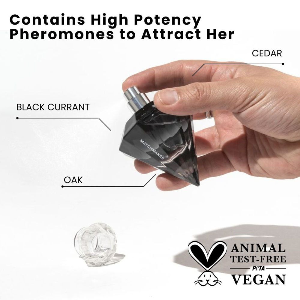 Eye of Love Matchmaker Black Diamond Pheromone Cologne – 30 ml Spray for Men to Attract Women