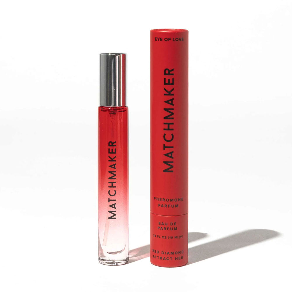 Eye of Love Matchmaker Red Diamond Pheromone Perfume - 10 ml Spray for LGBTQ+ Attraction - Unisex Fragrance for Women Seeking Women