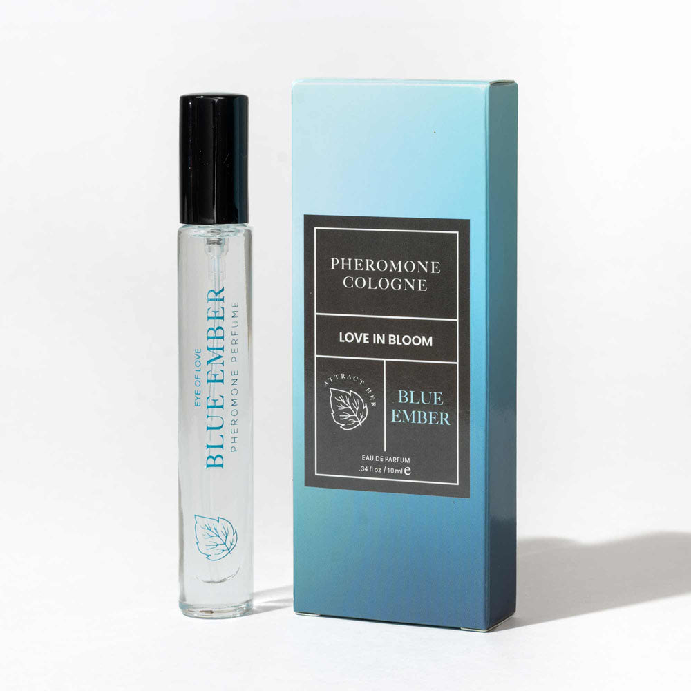 Eye Of Love Love In Bloom Blue Ember Pheromone Cologne – 10ml Citrus & Cedar Scented Attraction Spray for All Genders