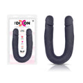 The Dixon - Body-Safe Silicone Double Dong - 50 cm - Black (Gender-Neutral, Flexible Design)