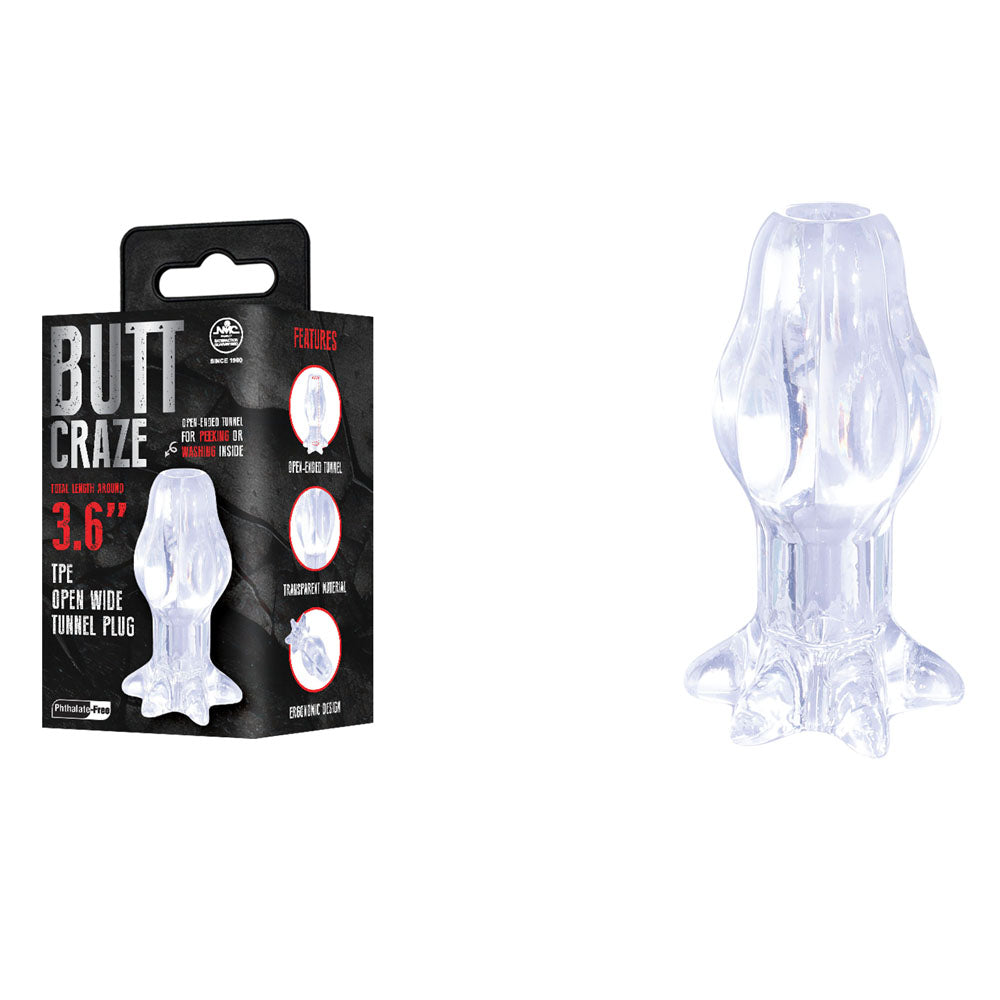 Butt Craze Anal Toy – Body-Safe Silicone – Clear