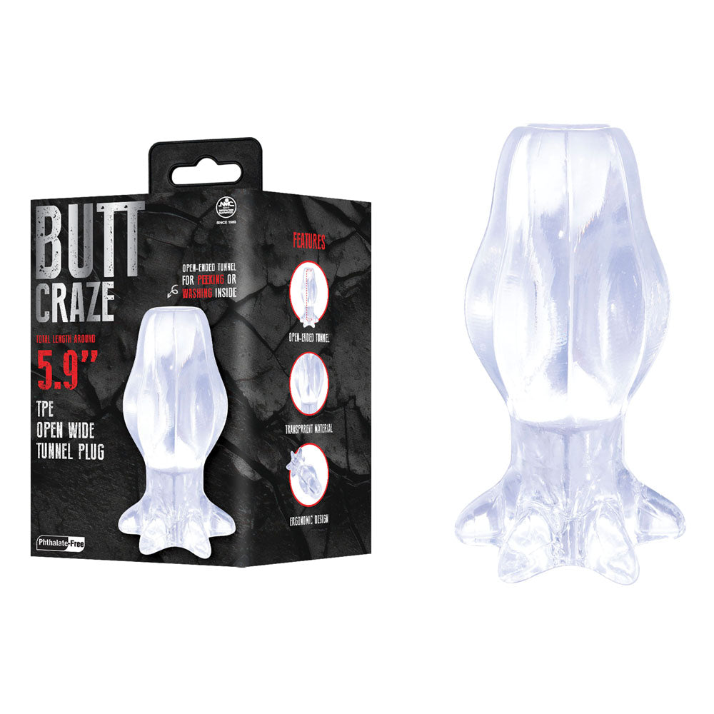 Butt Craze Anal Toy – Clear – 15 cm