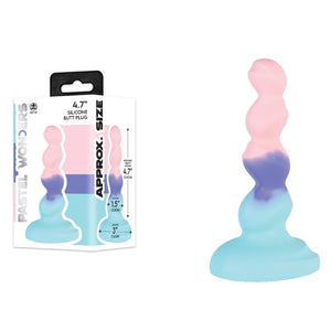 Pastel Wonders Triple Bulb Silicone Butt Plug