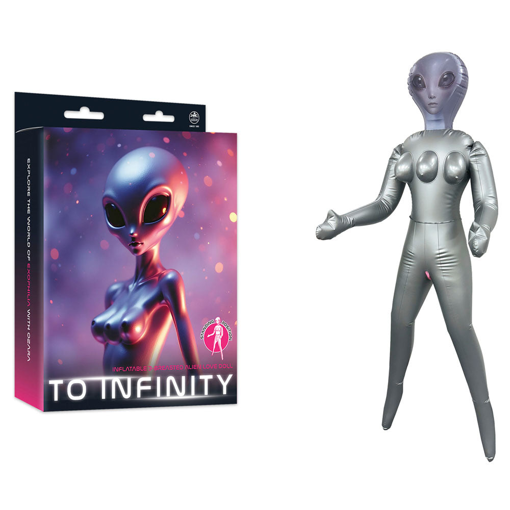 To Infinity Doll – Inflatable – Silver