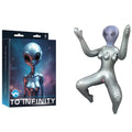To Infinity - Body-Safe Inflatable Alien Love Doll (Silver, Gender-Neutral, Eco-Friendly)