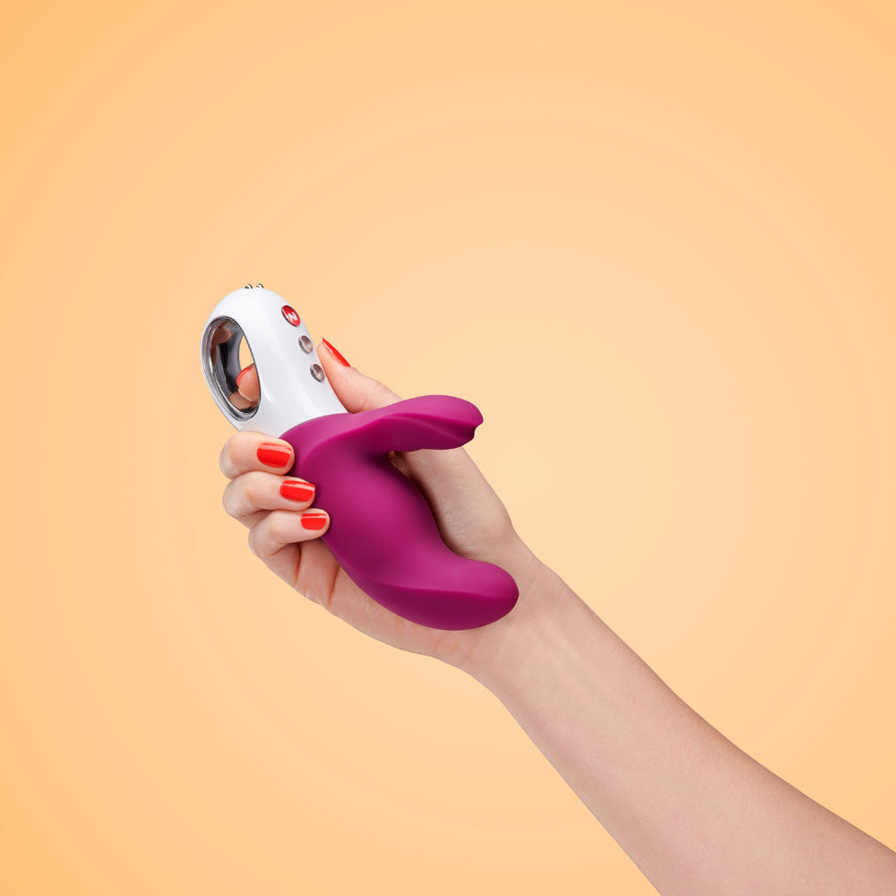 Fun Factory MISS BI Rabbit Vibrator - Grape (17 cm, USB Rechargeable, Body-Safe Silicone)
