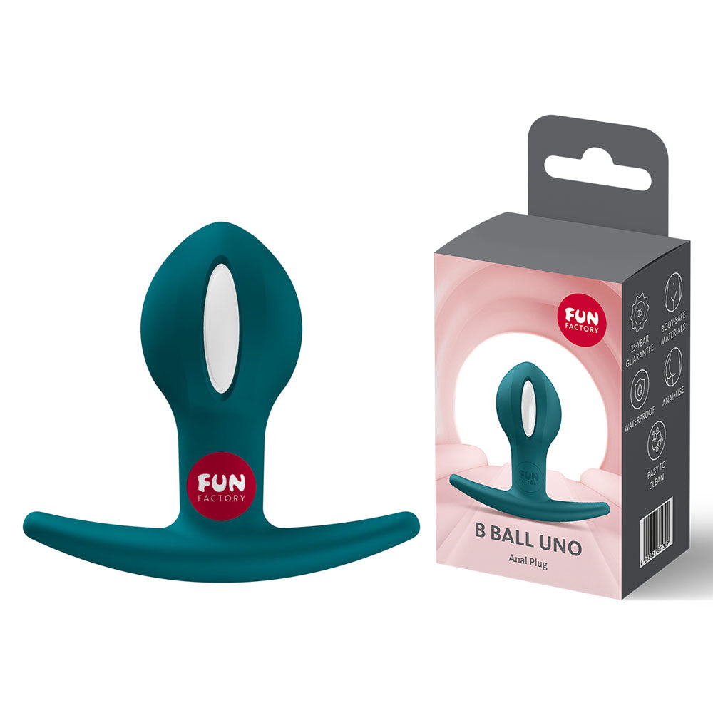 Fun Factory B BALLS UNO Kegel Exercise Ball - Bottle Green (7.3 cm, Body-Safe Silicone, Strengthen Pelvic Floor)