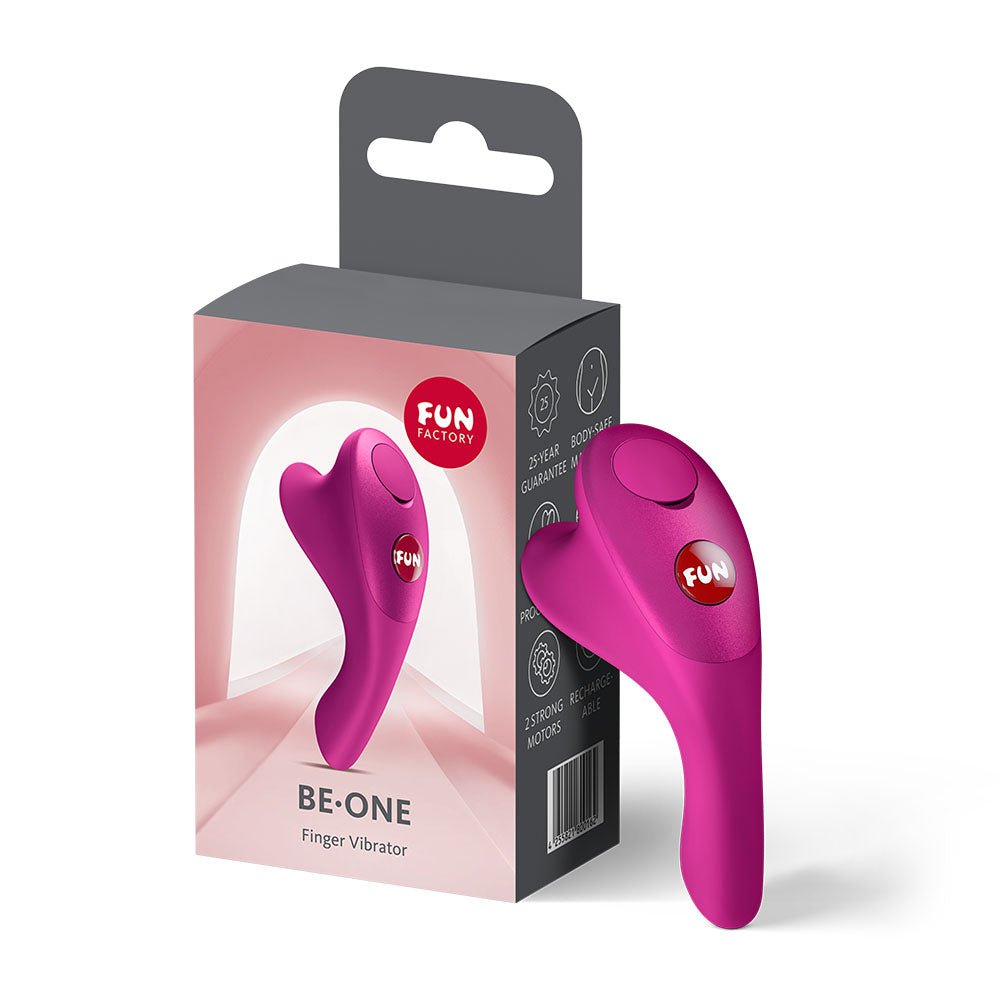 Fun Factory BE-ONE Magenta - USB-C Rechargeable Finger Stimulator for Enhanced Pleasure