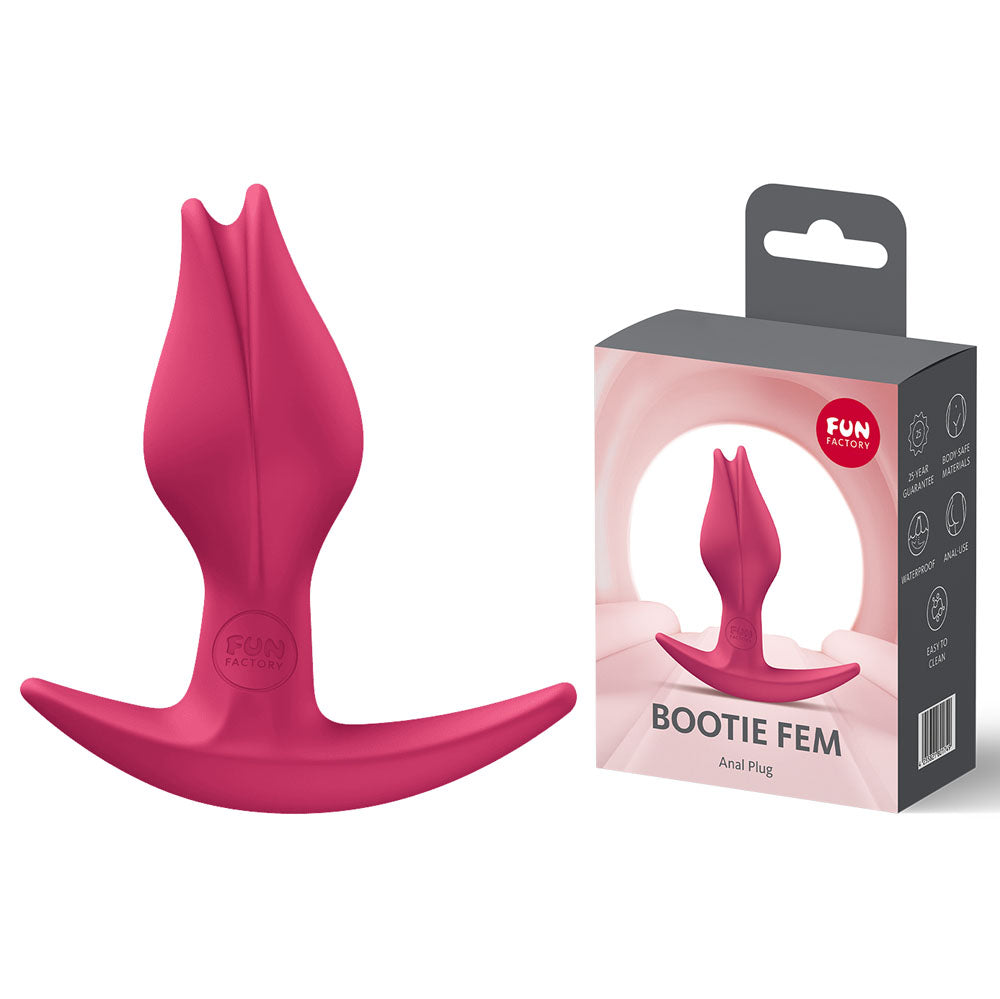 Fun Factory Anal Toy – Premium Body-Safe Silicone Butt Plug for Intimate Wellbeing – Raspberry Red