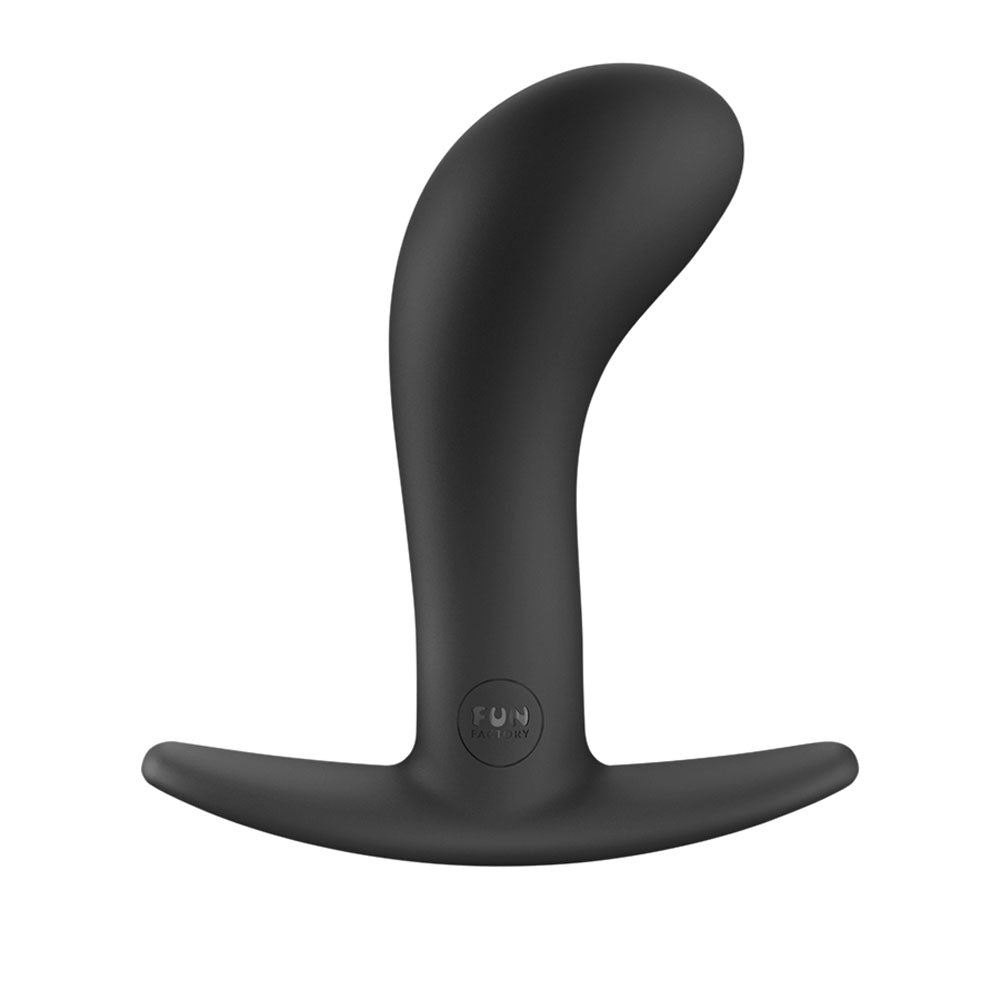 Fun Factory BOOTIE L Black - Body-Safe Silicone Large Anal Plug (10.9 cm, Gender-Neutral, USB Rechargeable)