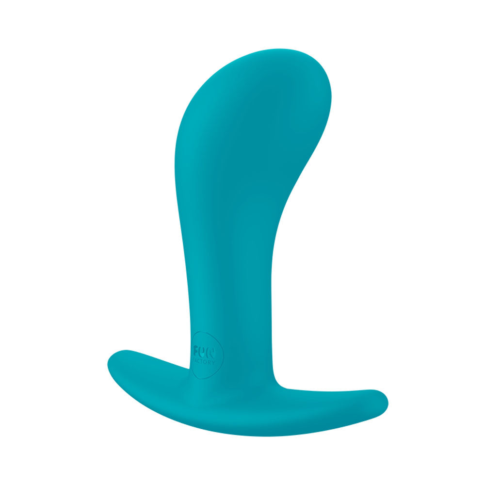 Fun Factory BOOTIE M Aquamarine - Medium Body-Safe Silicone Butt Plug (9.4 cm, Gender-Neutral, USB Rechargeable)