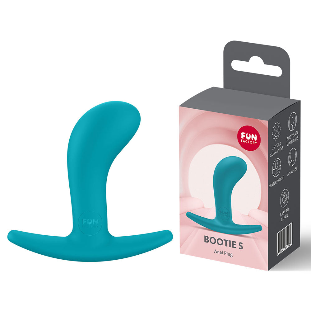 Fun Factory Body-Safe Silicone Anal Toy – Beginner-Friendly Small Butt Plug in Aquamarine