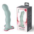 Fun Factory BOUNCER Body-Safe Silicone Dildo - Light Green (18 cm, Eco-Friendly Design)