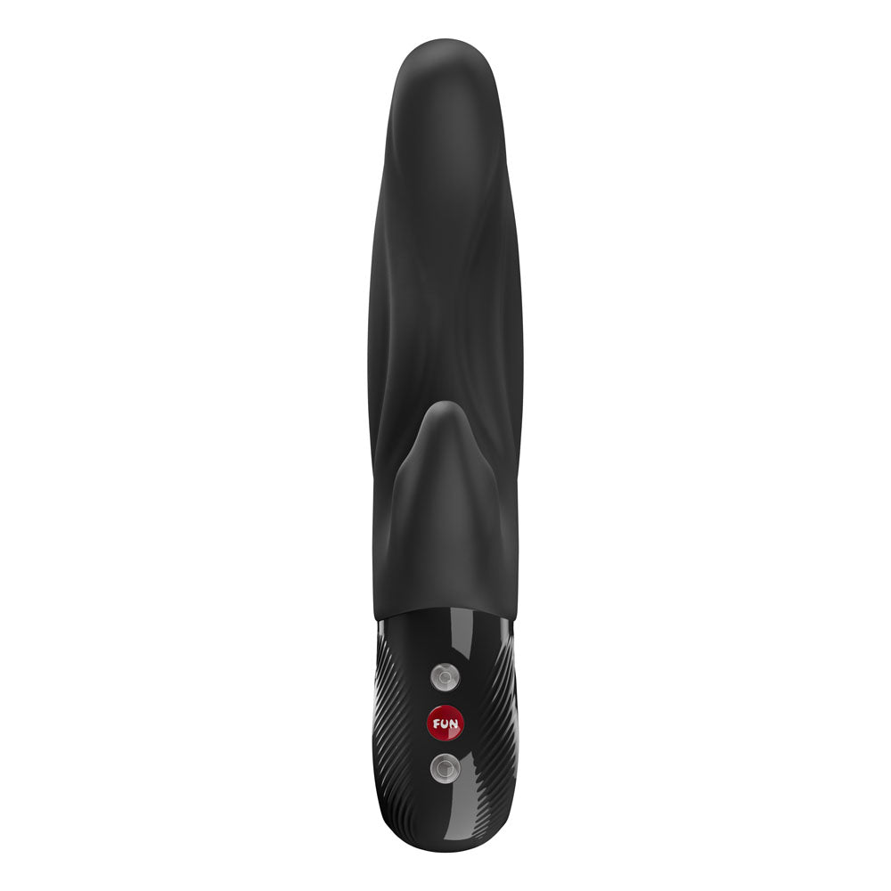 Fun Factory LADY BI Black – 21.8 cm USB-C Rechargeable Body-Safe Silicone Vibrator for All Genders