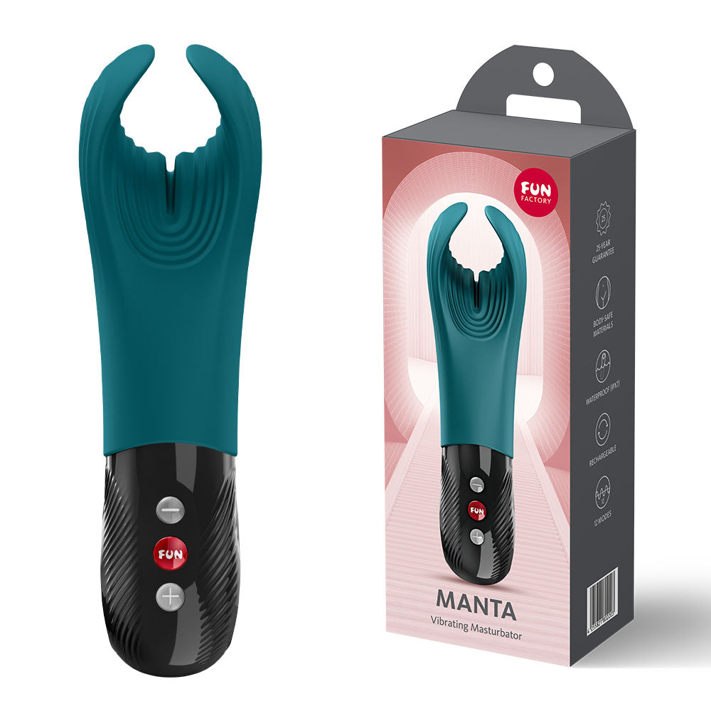 Fun Factory USB-C Rechargeable Vibrator – Body-Safe Silicone – Bottle Green – Premium Pleasure Device