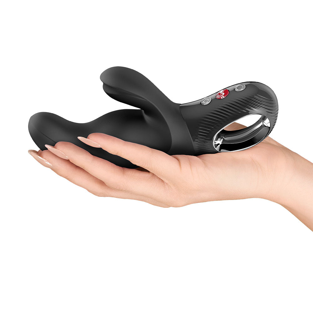 Fun Factory MISS BI USB-C Rechargeable Vibrator - Black (17 cm, Body-Safe Silicone, G-Spot Stimulation)