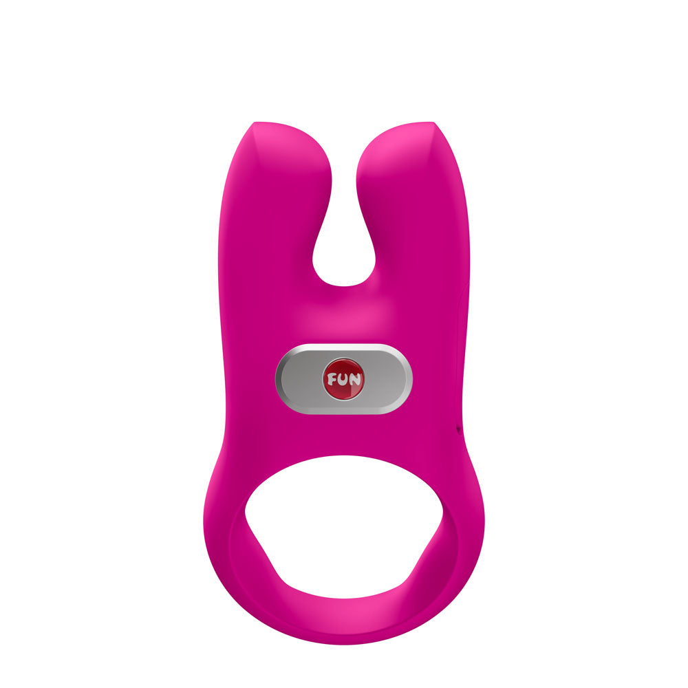Fun Factory NOS Magenta - USB-C Rechargeable Vibrating Cock Ring for Enhanced Pleasure