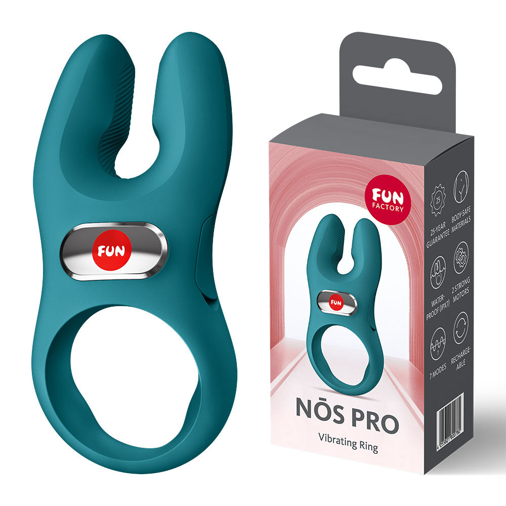 Fun Factory USB-C Rechargeable Cock Ring – Body-Safe Silicone – Vibrating Pleasure for Couples