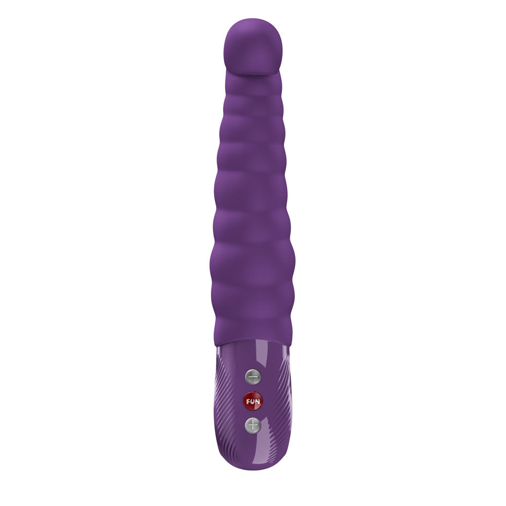 Fun Factory PATCHY PAUL Dark Violet - 23 cm USB-C Rechargeable Body-Safe Silicone Vibrator for G-Spot Stimulation