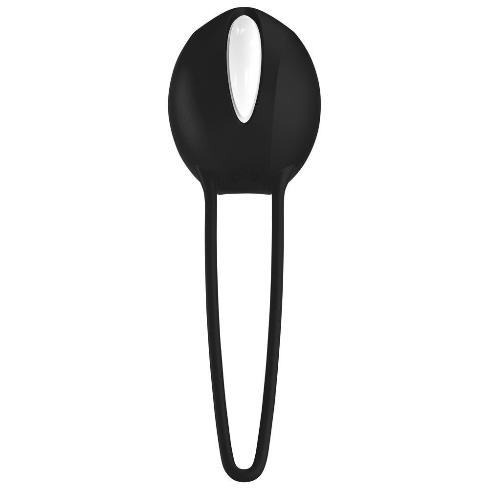 Fun Factory SMARTBALL UNO - Black Body-Safe Kegel Ball for Enhanced Wellness (Single, USB Rechargeable)