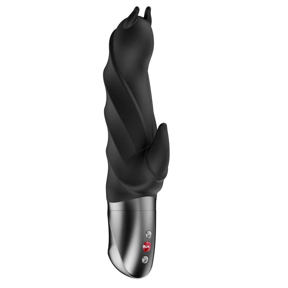 Fun Factory DARLING DEVIL Vibrator - 20 cm Body-Safe Silicone in Classic Black (USB Rechargeable)