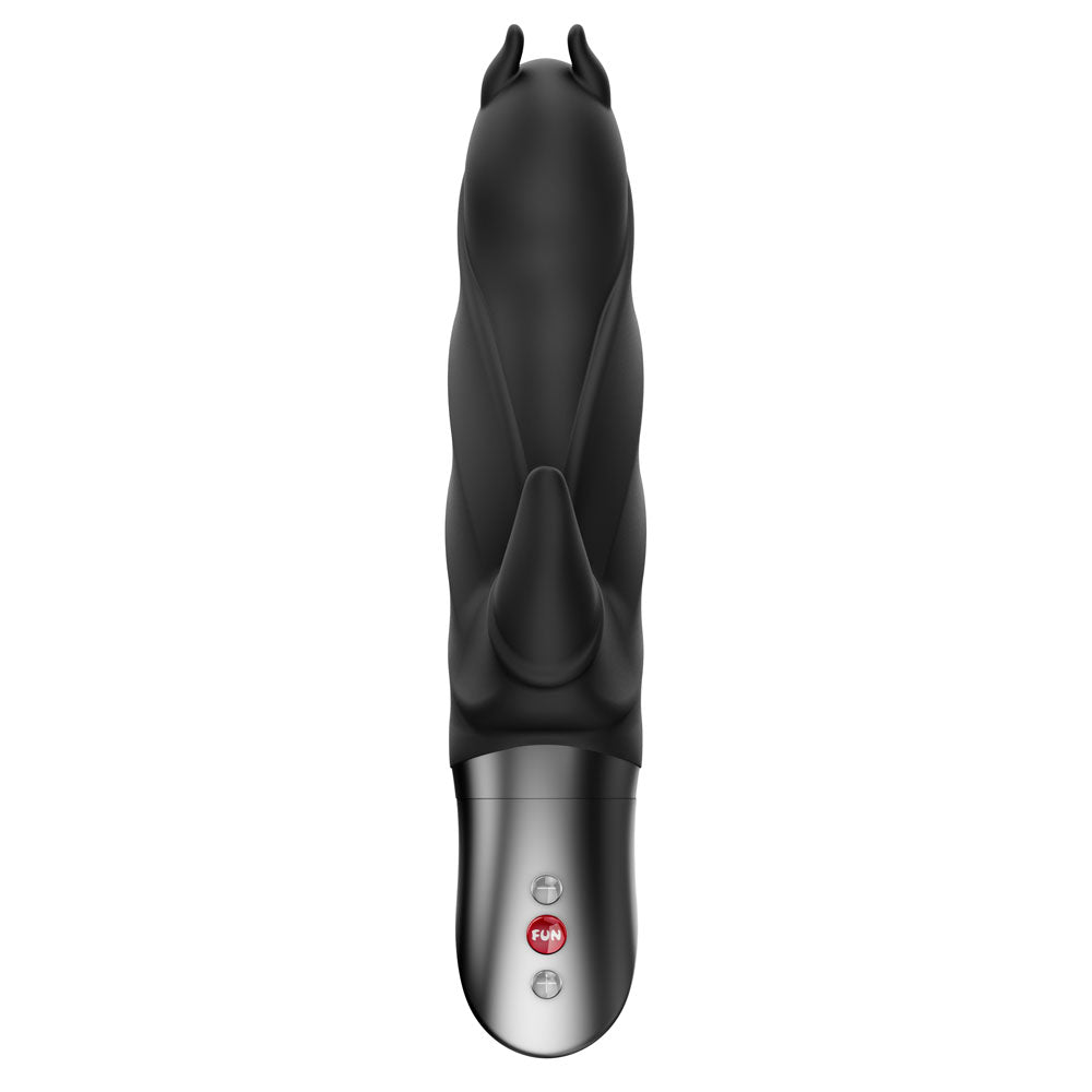 Fun Factory DARLING DEVIL Vibrator - 20 cm Body-Safe Silicone in Classic Black (USB Rechargeable)