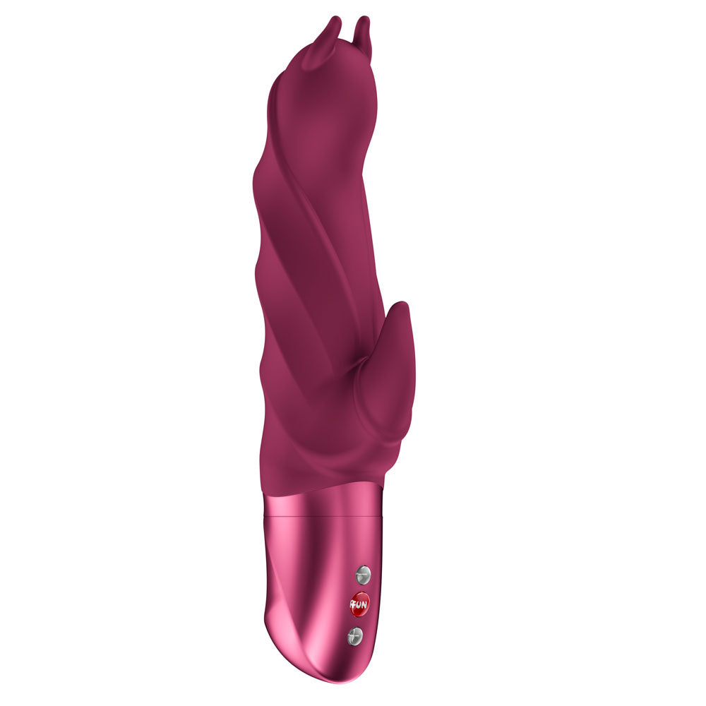 Fun Factory DARLING DEVIL Body-Safe Silicone Vibrator - Wine Red (USB Rechargeable, 20 cm)