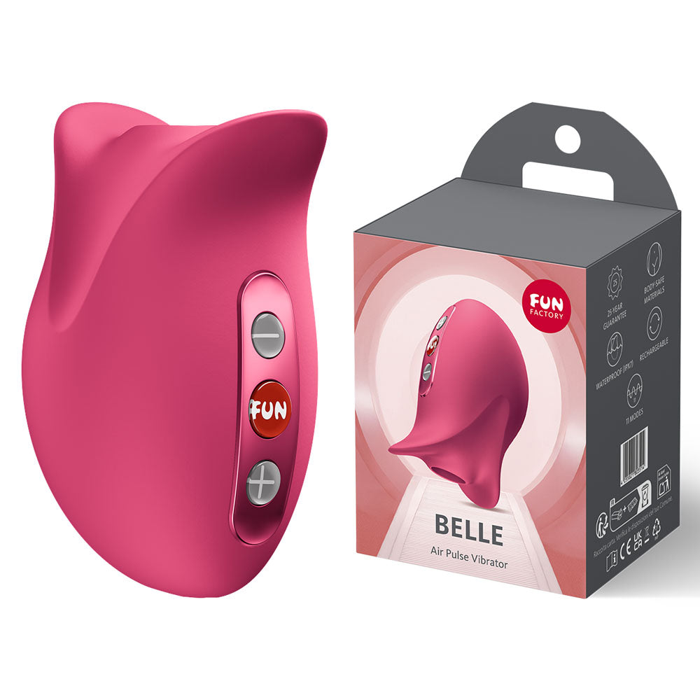 Fun Factory Air Pulsation Stimulator – USB Rechargeable, Body-Safe Silicone – Raspberry Red for Intimate Wellbeing