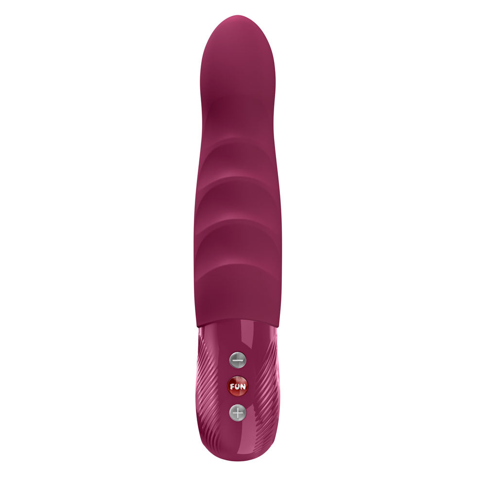 Fun Factory STRONIC DEEP Vibrator – Wine Red (20.8 cm, USB-C Rechargeable, Body-Safe Silicone)