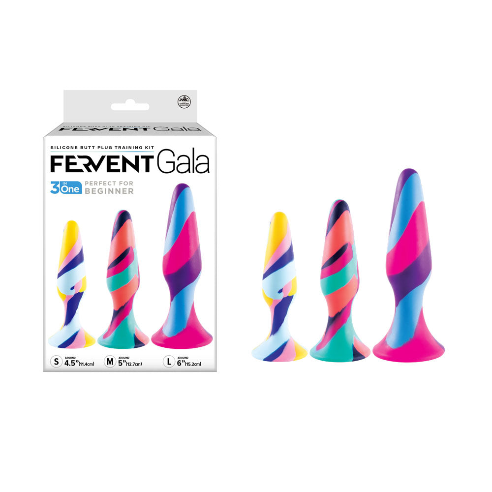 Fervent Anal Toys – Multicoloured Set of 3 Sizes