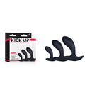 Kick Up Body-Safe Anal Trainer Set – Black Butt Plugs (Set of 3 Sizes, Perfect for All Experience Levels)