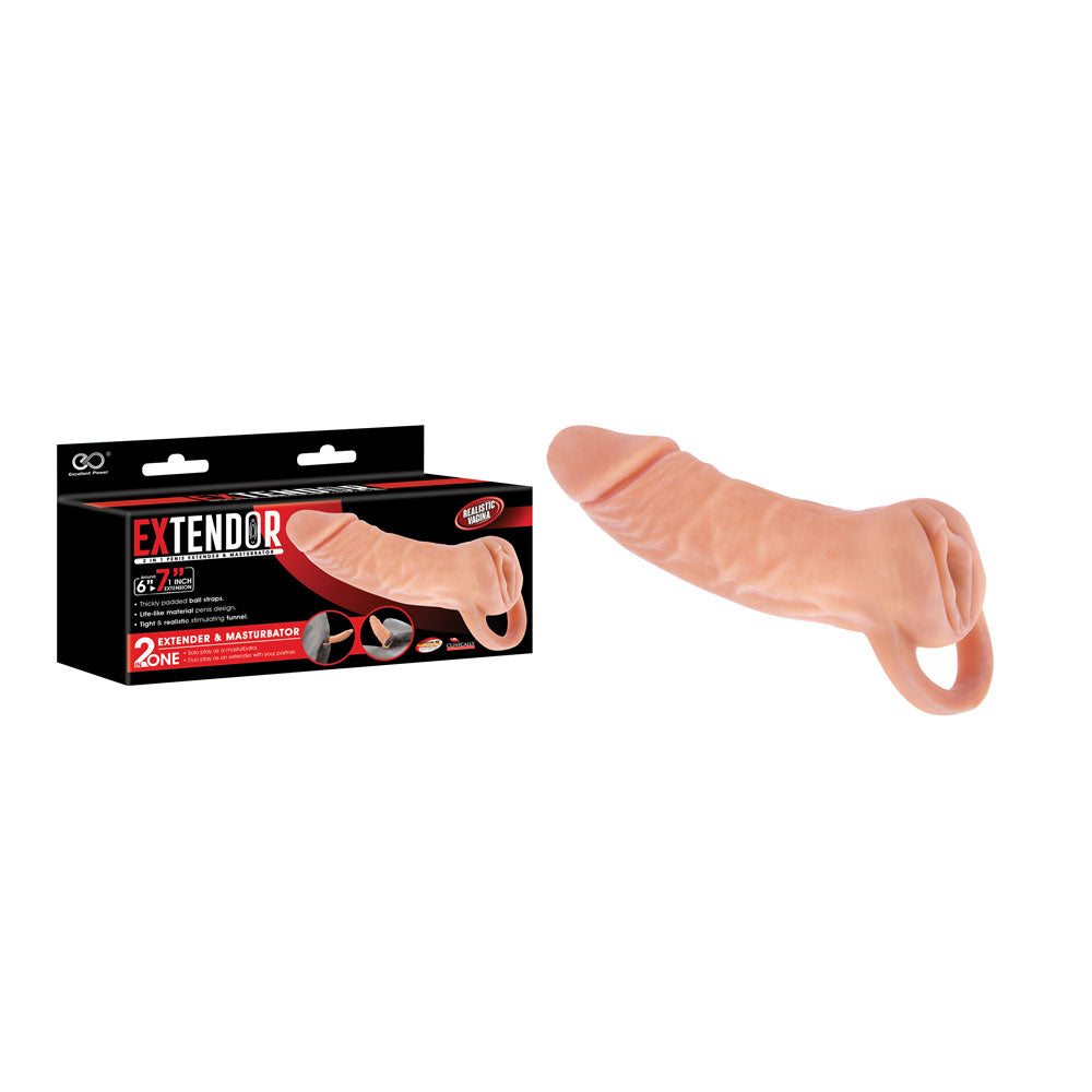 Extendor Sleeve – 2-in-1 Design – Flesh – 17.8 cm