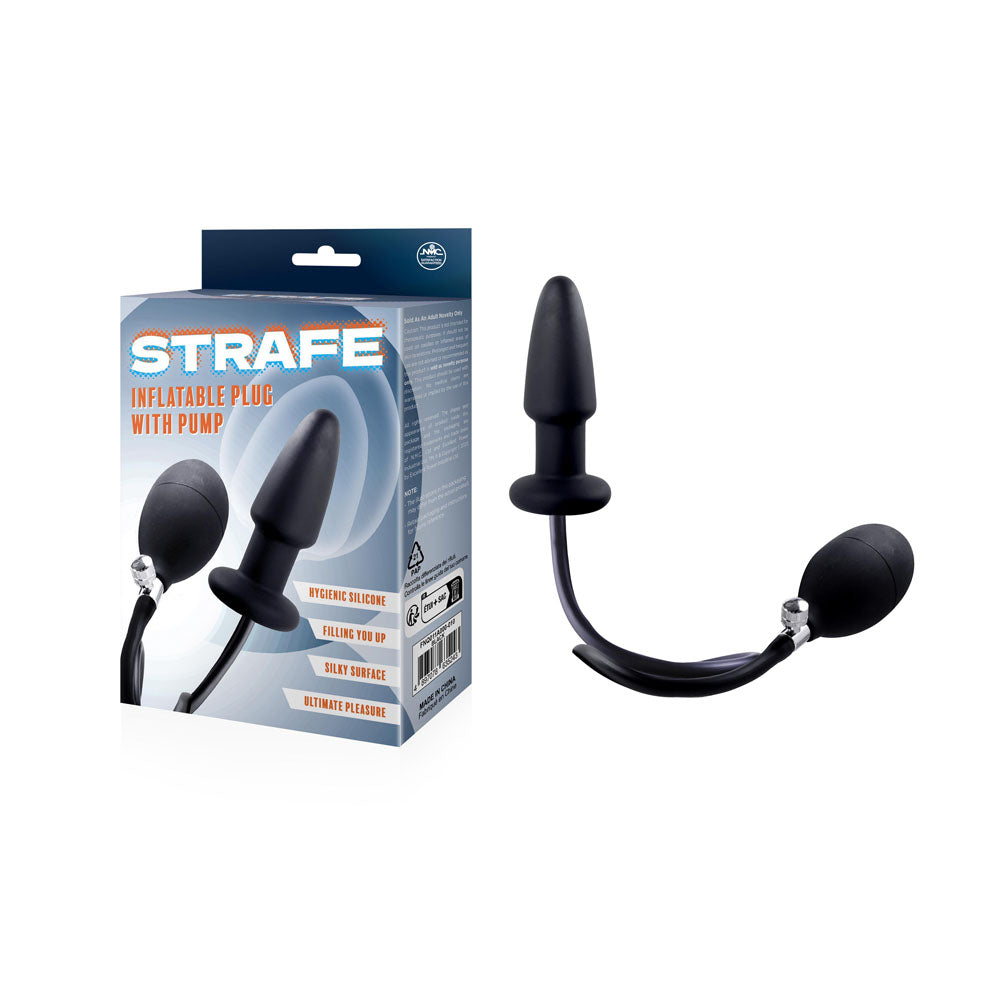 Strife Anal Toy – Inflatable, Body-Safe Silicone – Black