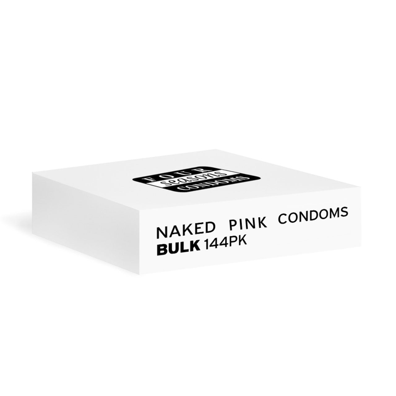 Four Seasons Bulk Condoms – Naked Pink – 144 Pack