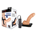 Erection Assistant 2 Body-Safe Vibrating Hollow Strap-On – Flesh (20 cm, USB Rechargeable)