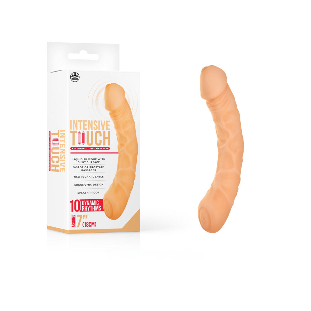 Intensive Touch - Body-Safe Silicone G-Spot Vibrator - Flesh Color (USB Rechargeable, 18 cm)