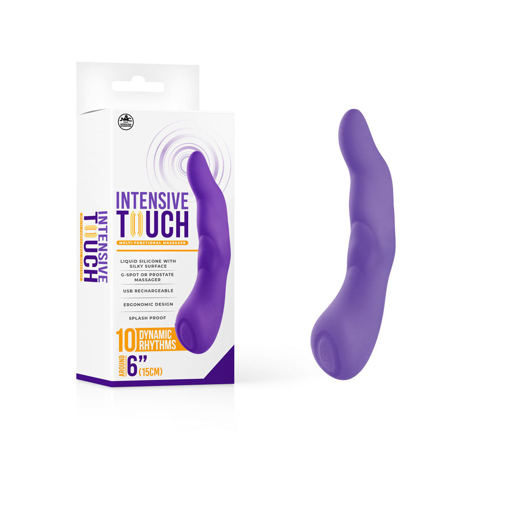 Intensive Touch Body-Safe Silicone G-Spot Vibrator – Purple (USB Rechargeable, 15 cm)