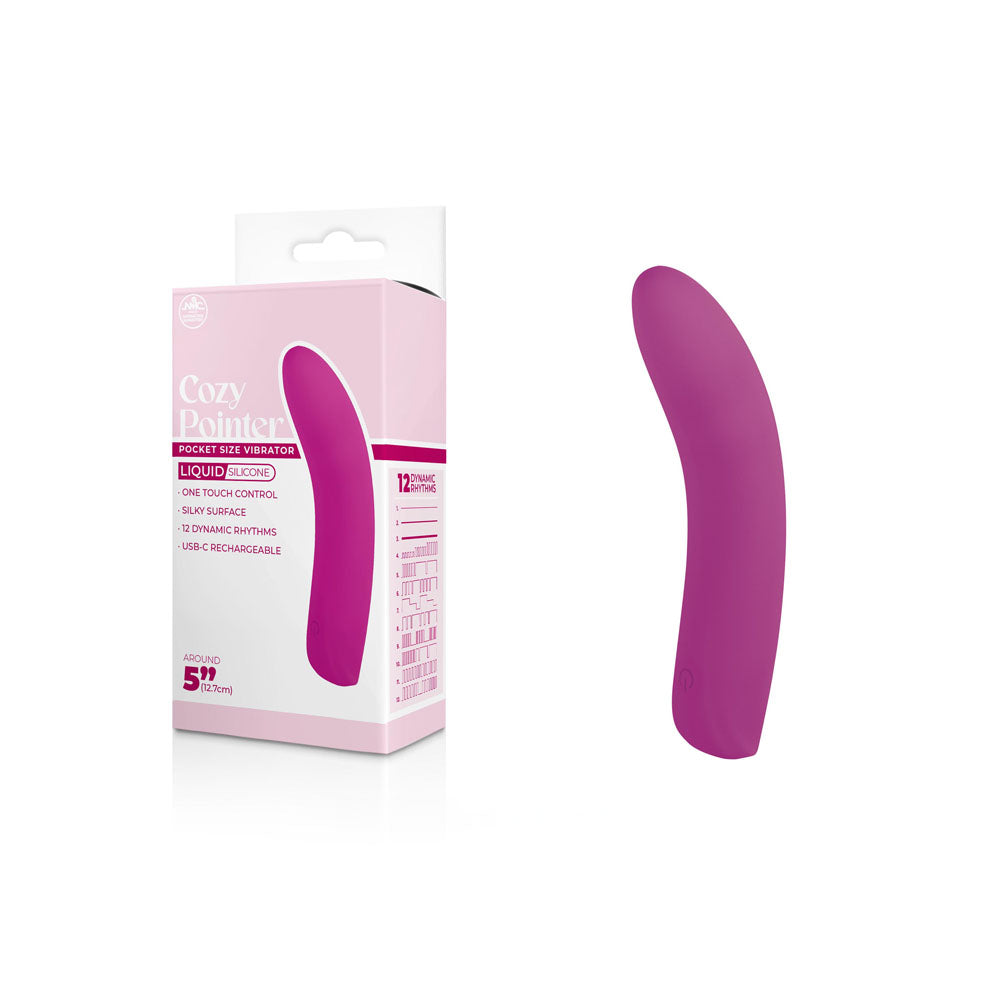 Cozy Pointer - USB Rechargeable Mini Vibrator - 12.7 cm - Gender-Neutral Pink