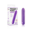 Rechargeable Bullet Vibrator - Finger Poke - 8.9 cm - Gender-Neutral Purple Design