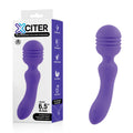 Xciter Body-Safe Silicone Massage Wand - Purple (USB Rechargeable, 16.5 cm)