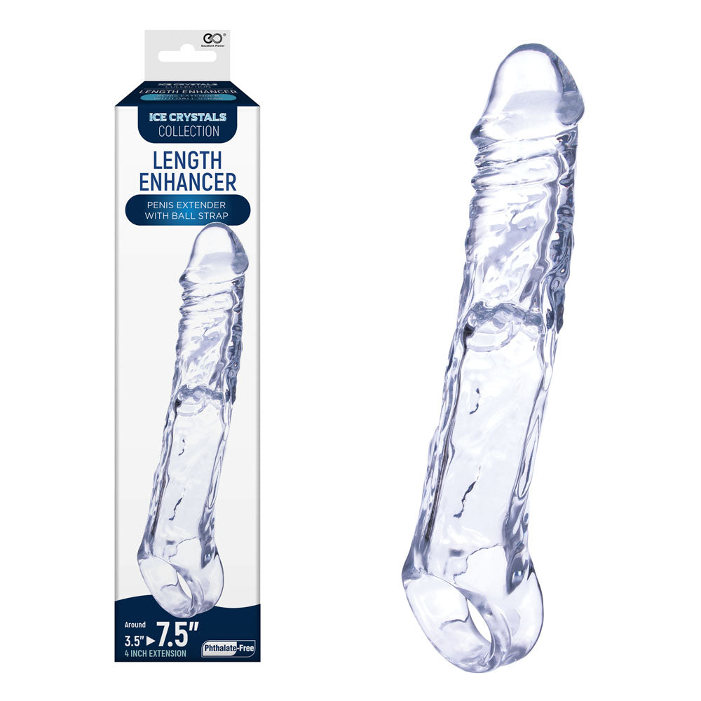 Ice Crystals Sleeve – Clear – 4 Inch