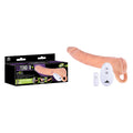 Extendor+ Masturbator – Vibrating, Body-Safe Silicone – Flesh – 2 Inch