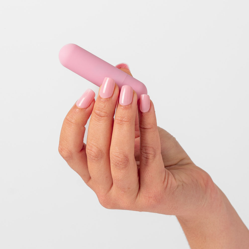 Polly - USB Rechargeable Pink Bullet Vibrator for Intimate Wellness (6.3 cm, Body-Safe Silicone)