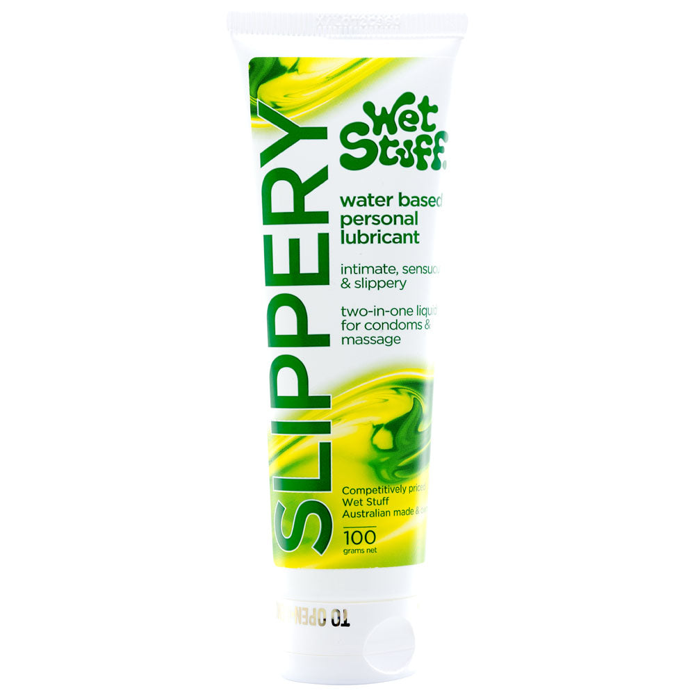 Wet Stuff Slippery Water-Based Lubricant - 100g Tube for Enhanced Comfort and Pleasure