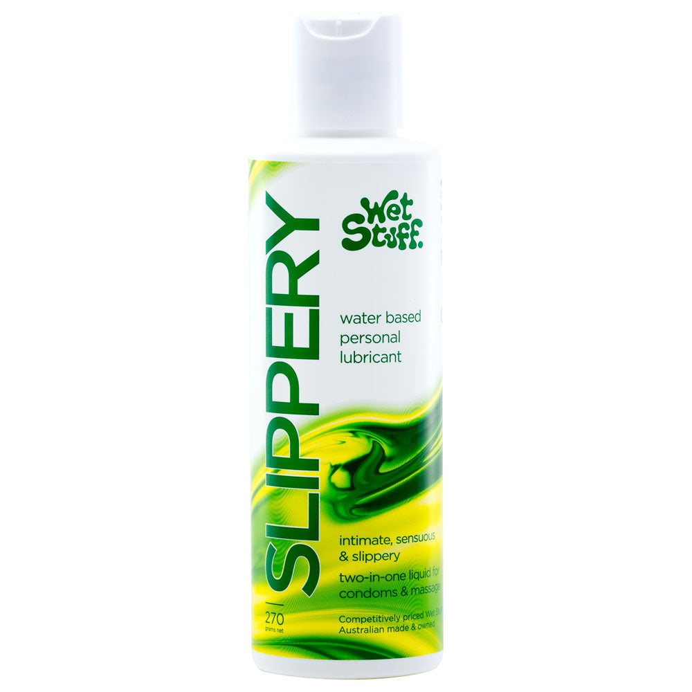Wet Stuff Slippery Water-Based Lubricant - 270g Bottle for Enhanced Comfort and Pleasure