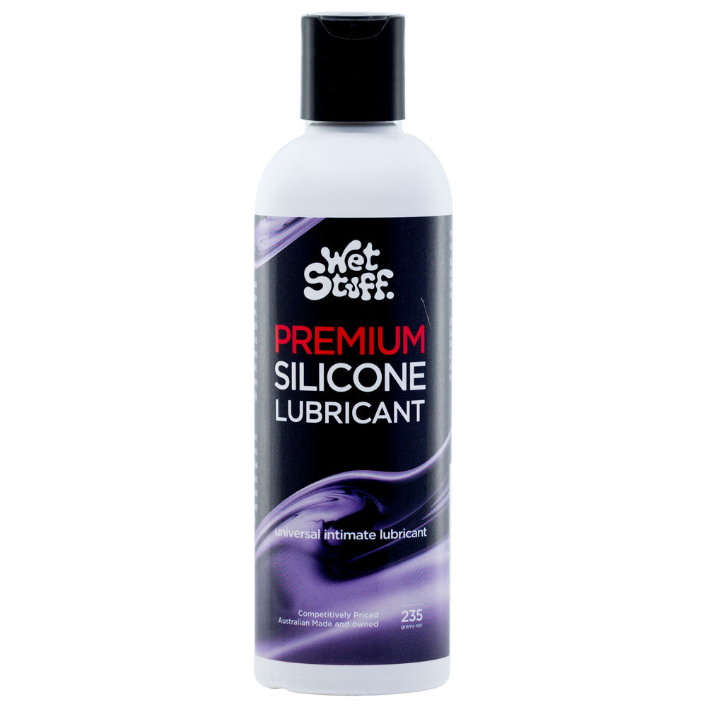 Wet Stuff Premium Silicone Lubricant - 235g Disk Top Bottle (Body-Safe, Long-Lasting, Ideal for All)