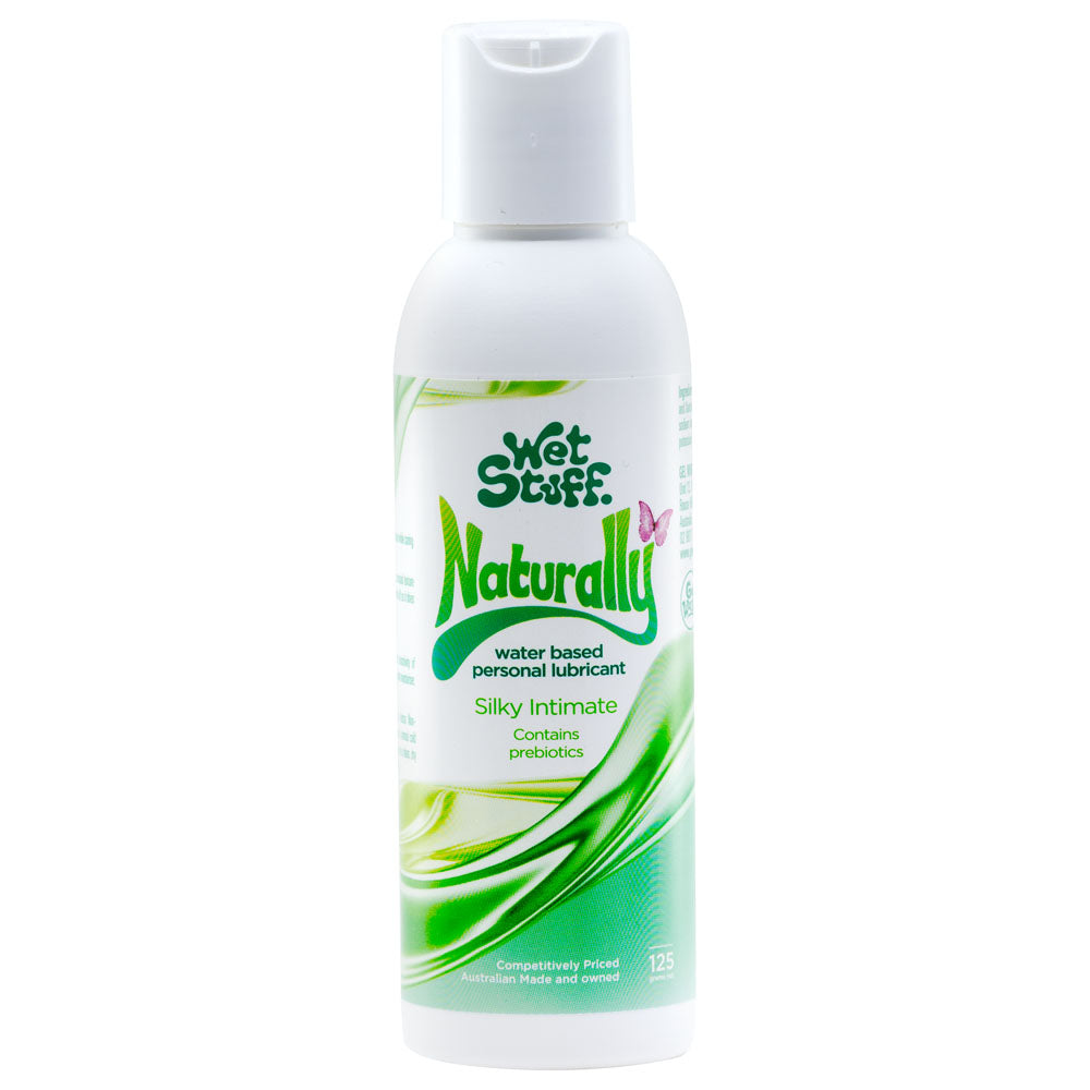 Wet Stuff Naturally - Water-Based Lubricant with Prebiotics - 125g Eco-Friendly Disk Top Bottle